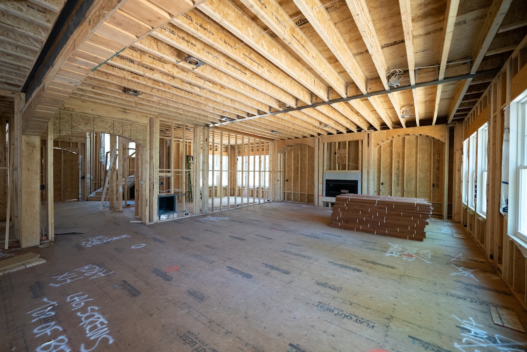 Room addition framed and tied into the existing roofline